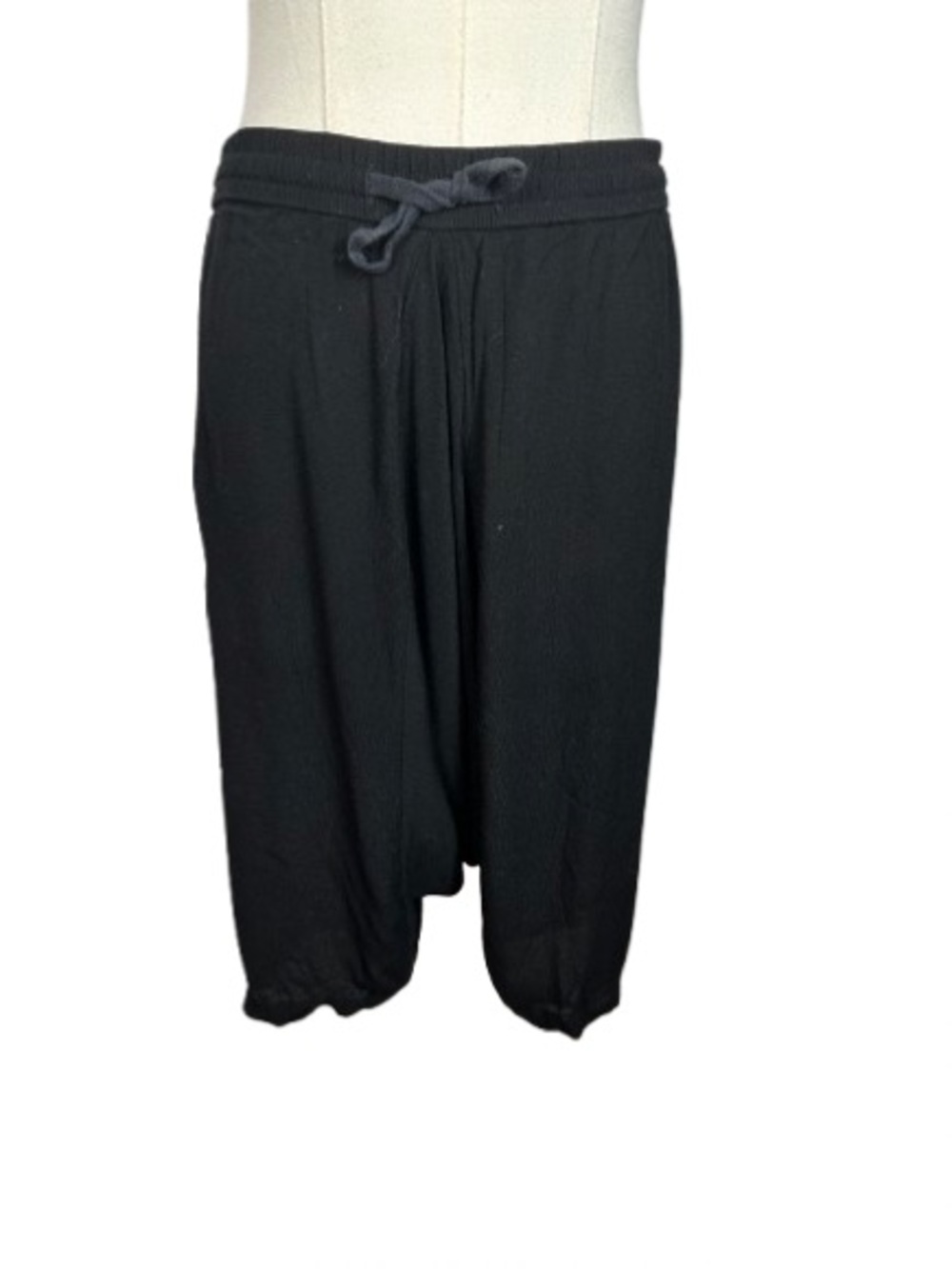 OAK Women's Black Drawstring Drop Crotch Shorts Size M